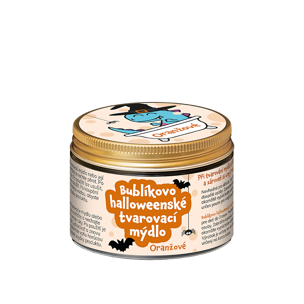 PURE HARMONY Bublíkovo halloweenské tvarovací mýdlo oranžová 100 g