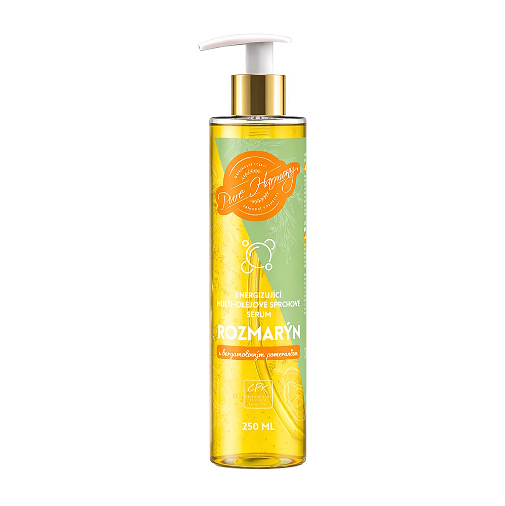 PURE HARMONY Energizující multi-olejové sprchové sérum Rozmarýn 250 ml