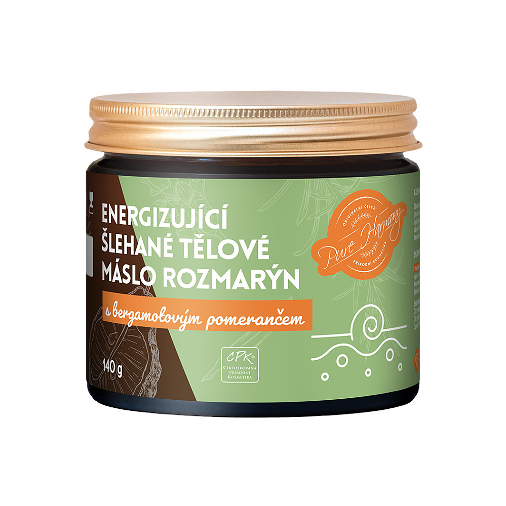 PURE HARMONY Energizující šlehané tělové máslo Rozmarýn 140 g