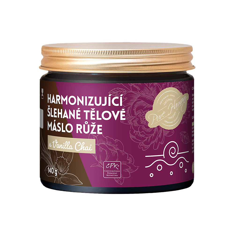 PURE HARMONY Harmonizující šlehané tělové máslo Růže 140 g