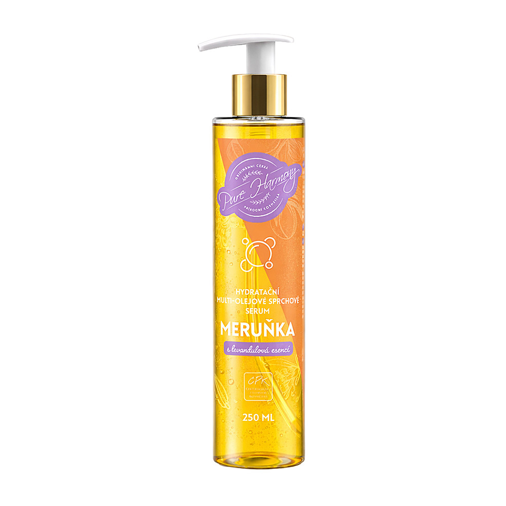 PURE HARMONY Hydratační multi-olejové sprchové sérum Meruňka 250 ml