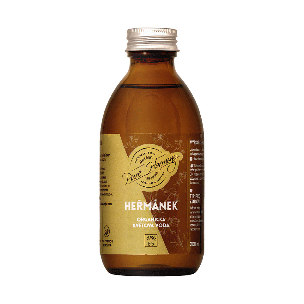 PURE HARMONY Organická květová voda heřmánek náhradní náplň BIO 200 ml