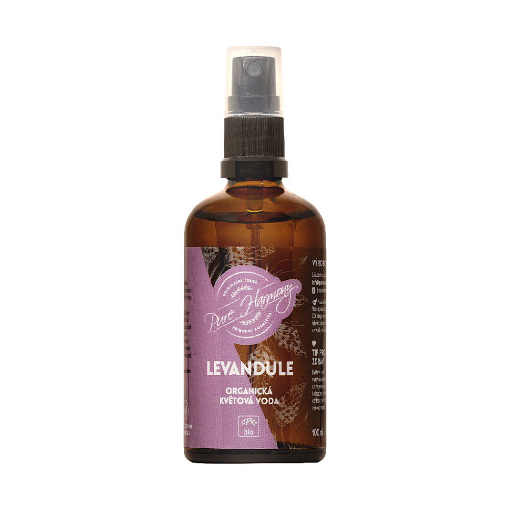 PURE HARMONY Organická květová voda levandule 100 ml