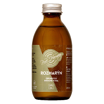 PURE HARMONY Organická květová voda rozmarýn náhradní náplň BIO 200 ml (Vlasová tonika a vody, aktivátory) - BIO
