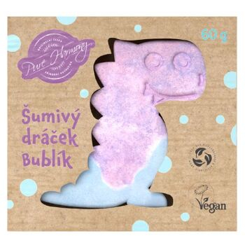 PURE HARMONY Šumivý dráček Bublík 60 g (Šumivé koule do koupele) - Šumivé, Hydratační, Přírodní
