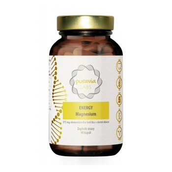 PURAVIA LABS Magnesium energy 90 kapslí (Hořčík, magnézium) - Vícesložkové