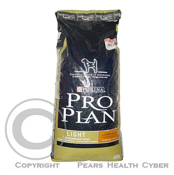 PURINA Pro Plan Dog Light Chicken + Rice 15 kg a.u.v.