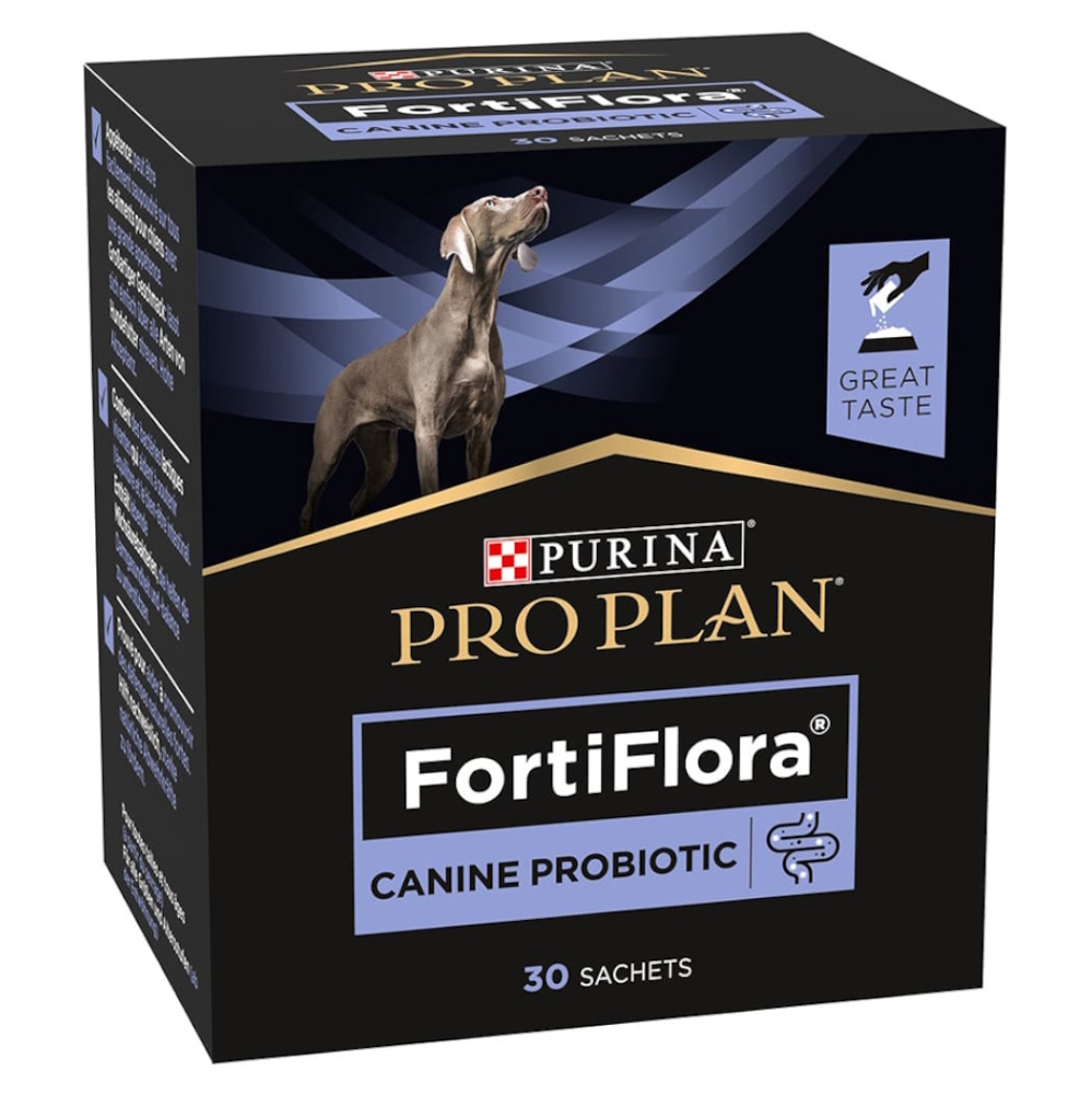 Levně PURINA PRO PLAN Vet Diets Forti Flora Probiotické doplňkové krmivo pro psy 30x1 g