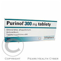 PURINOL 300MG  30X300MG Tablety