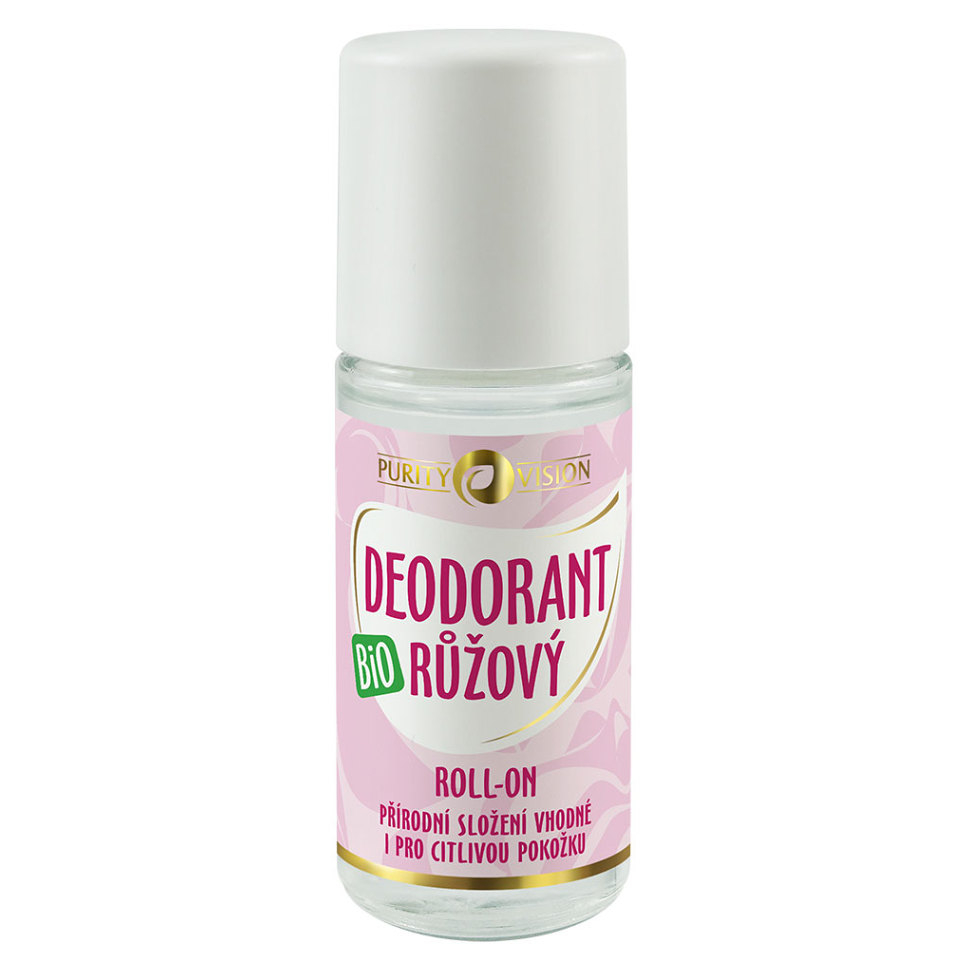 Levně PURITY VISION Bio Růžový Deodorant roll-on 50 ml