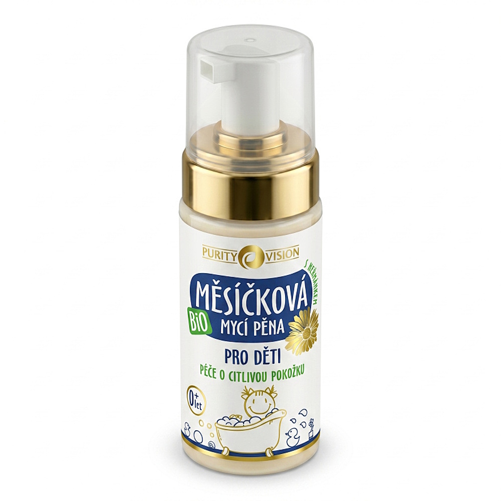 PURITY VISION Bio Měsíčková mycí pěna pro děti 90 ml