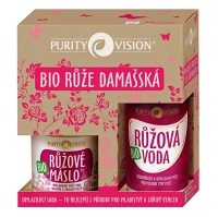 PURITY VISION Omlazující růžová voda 100ml + máslo 120ml Dárková sada