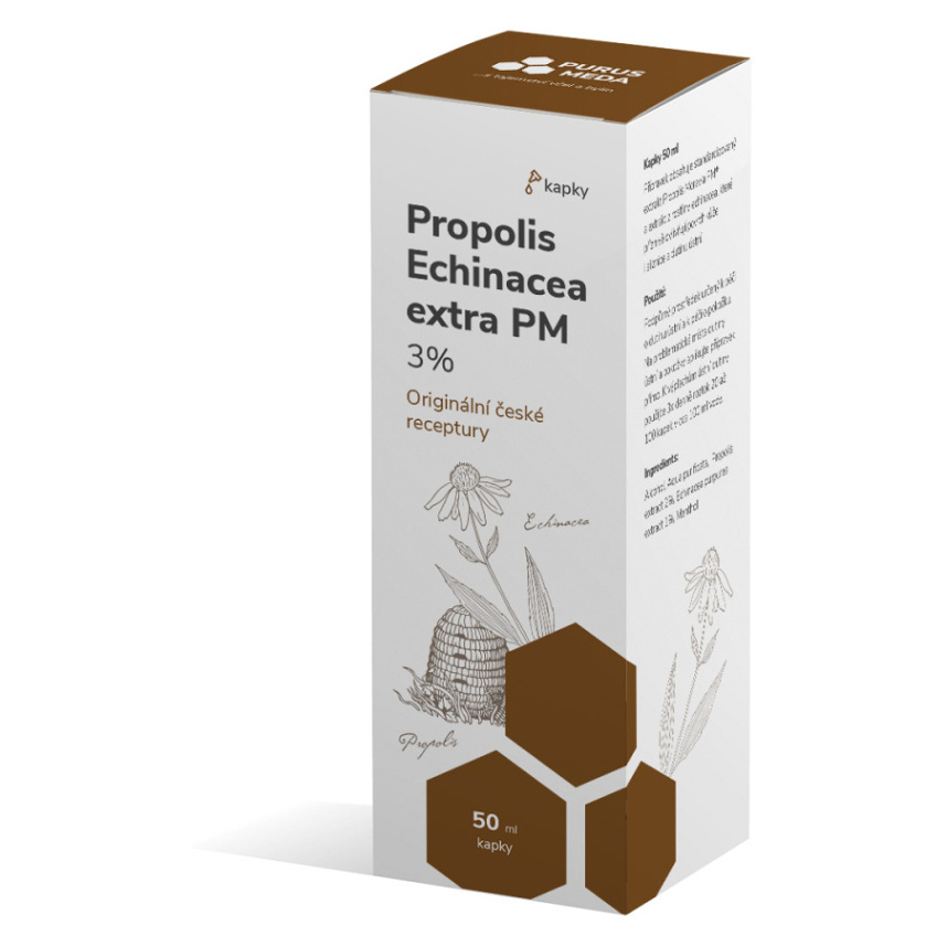 Levně PURUS MEDA Propolis Echinacea extra 3% kapky 50 ml