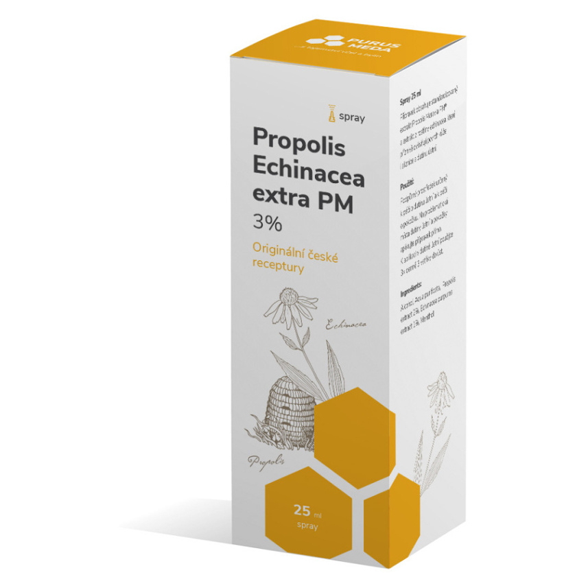 Levně PURUS MEDA Propolis Echinacea extra 3% spray 25 ml
