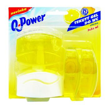 Q POWER Tekutý závěs Citron 3 x 55 ml