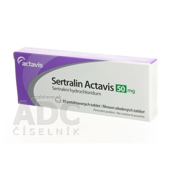 SERTRALIN ACTAVIS 50 MG  30X50MG Potahované tablety