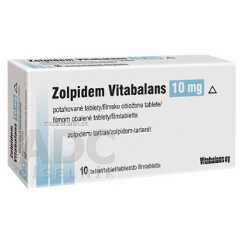 ZOLPIDEM VITABALANS 10 mg 10 Potahovanýcg tablet