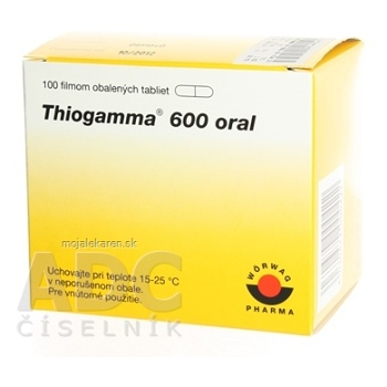 THIOGAMMA 600 ORAL  100X600MG Potahované tablety
