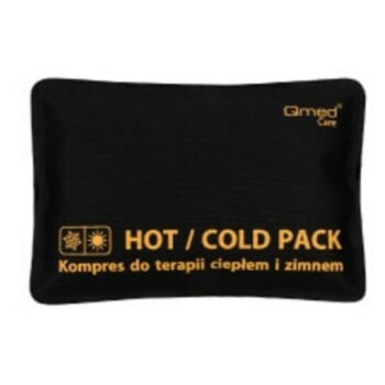 QMED Hot/Cold gelový polštářek černý 10 x 15 cm