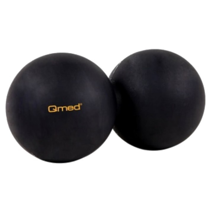 Levně QMED Lacrosse duo ball dvojitý masážní míček černý