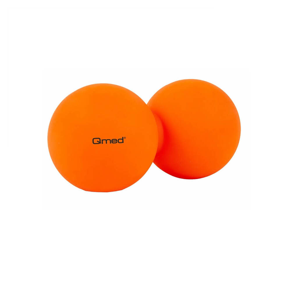 Levně QMED Lacrosse duo ball dvojitý masážní míček oranžový