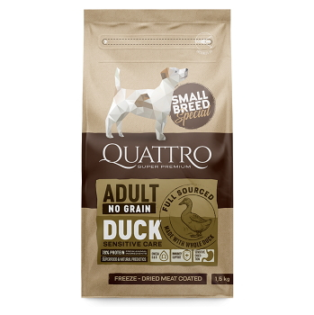 QUATTRO Dry SB Adult Kachna granule pro psy 1 ks, Hmotnost balení: 7 kg