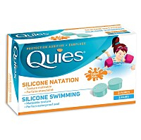QUIES Chrániče sluchu silikonové na plavání pro děti 3 páry