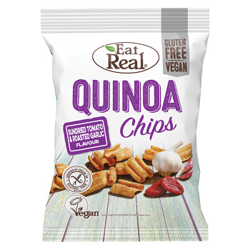 EAT REAL Quinoa Chips rajče a česnek 30 g BEZ lepku