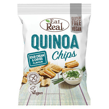EAT REAL Quinoa Chips smetana a pažitka 80 g BEZ lepku