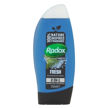 RADOX Feel Fresh 2v1 pánský sprchový gel a šampon 250ml