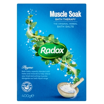 RADOX Muscle Soak koupelová sůl 400g