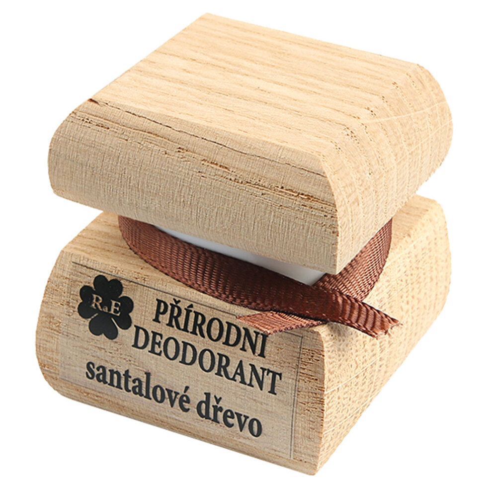 Levně RAE Přírodní krémový deodorant dřevěná krabička Santalové dřevo 50 ml