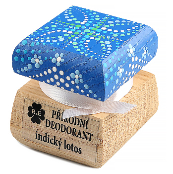 RAE Přírodní krémový deodorant indický lotos barevná krabička 15 ml