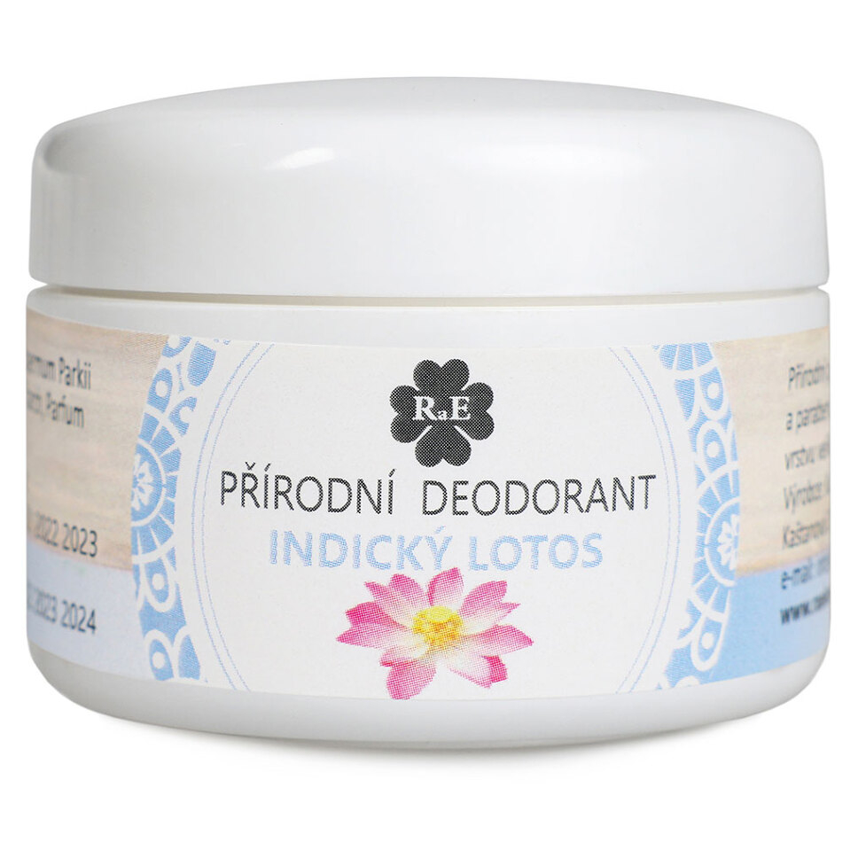 E-shop RAE Přírodní krémový deodorant plastový kelímek Indický lotos 15 ml
