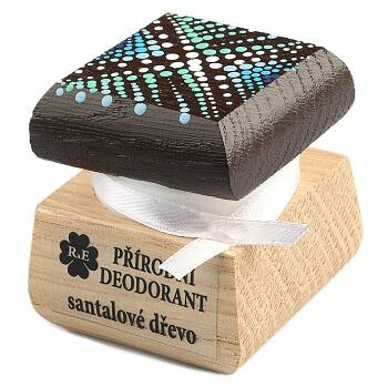 RAE Přírodní krémový deodorant santalové dřevo barevná krabička 15 ml
