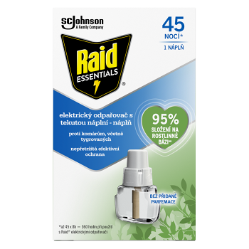 RAID Essentials Náhradní náplň do elektrického odpařovače 27 ml (Odpuzovače hmyzu) - Elektrické, Náhradní náplně