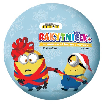 TEREZIA Rakytníček+ multivitamínové želatinky KOULE Mimoni 60 kusů (Vitamíny a multivitamíny pro děti) - Vícesložkové