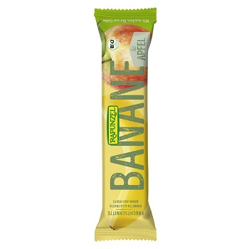 RAPUNZEL Tyčinka Banán-Jablko BIO 40 g (Tyčinky) - BIO, Nízkosacharidové (Low Carb), Proteinové, Sladké