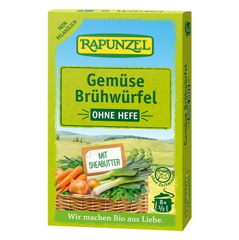 RAPUNZEL Zeleninový vývar bez droždí v kostce BIO 8 kusů (Koření a kořenící směsi) - BIO