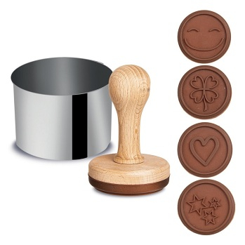 ORION Sada razítek na pečení se 4 dekory (Vykrajovátka, rádélka a formičky na pečení)