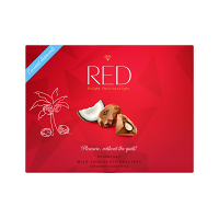 RED Bonboniera bez přidaného cukru pralinky s kokosovou náplní 132 g