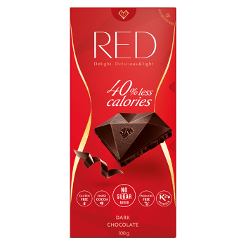 RED Hořká čokoláda bez přidaného cukru 100 g