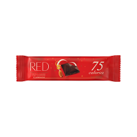 RED Hořká čokoládová tyčinka s pomerančovou příchutí a mandlemi bez přidaného cukru 26 g