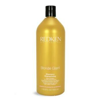 Redken Blonde Glam Shampoo 1000ml Pro blond a melírované vlasy  (Tužidla na vlasy)