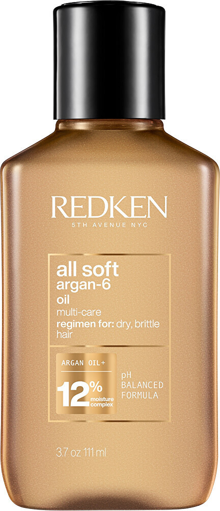 Levně REDKEN Olej pro suché a křehké vlasy All Soft Argan-6 Oil 111 ml
