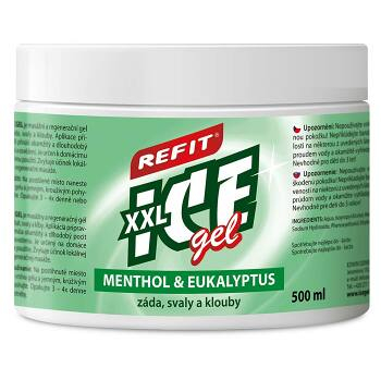 Refit Ice masážní gel s eukalyptem 500 ml zelený