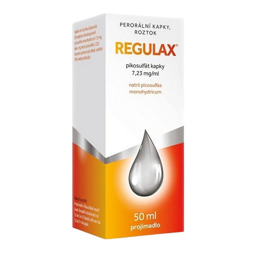 REGULAX Pikosulfát 7,23 mg/ml perorální kapky, roztok 50 ml