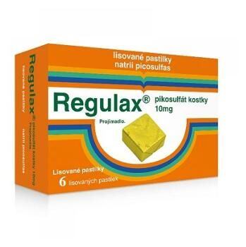 REGULAX Pikosulfát kostky 10 mg 6 lisovaných pastilek
