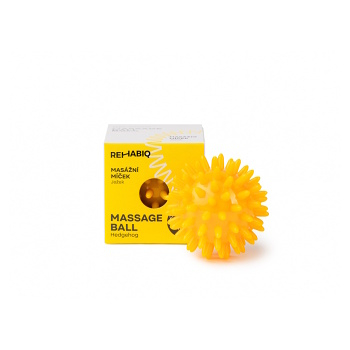 REHABIQ Masážní míček ježek žlutý 6 cm (Masážní míčky a ježci) - S bodlinami