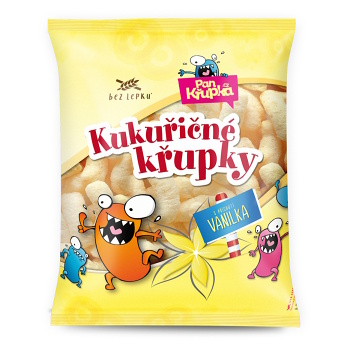 REJ Křupky kukuřičné s příchutí vanilky 90 g (Bezlepkové křupky a cereálie) - Sladké